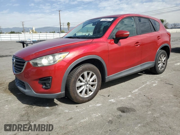 2016 Mazda CX-5 Touring with VIN JM3KE2CY9G0807478, listed as a Copart auction lot 47393775 with 105,034 mi miles and Salvage Title. Bid and sale history available at carsss.com. Image 1.
