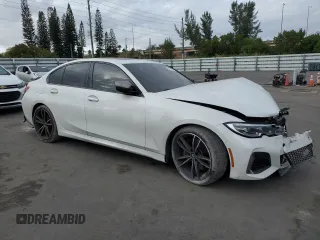 2020 BMW 3 Series M340i with VIN 3MW5U7J05L8B26525, listed as a Copart auction lot 84528894 with 26,380 mi miles and Salvage Title. Bid and sale history available at carsss.com. Image 4.