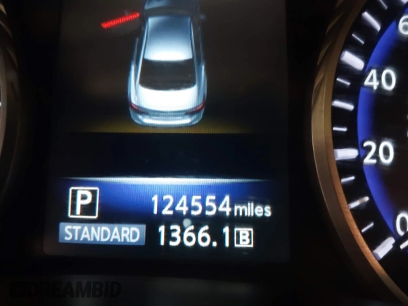 2014 Infiniti Q50 Sport with VIN JN1BV7AR4EM705418, listed as a IAAI auction lot 41698553 with 124,554 mi miles and . Bid and sale history available at carsss.com. Image 16.