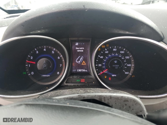 2013 Hyundai Santa Fe Sport with VIN 5XYZU3LB9DG046162, listed as a Copart auction lot 41885515 with 138,726 mi miles and Salvage Title. Bid and sale history available at carsss.com. Image 9.