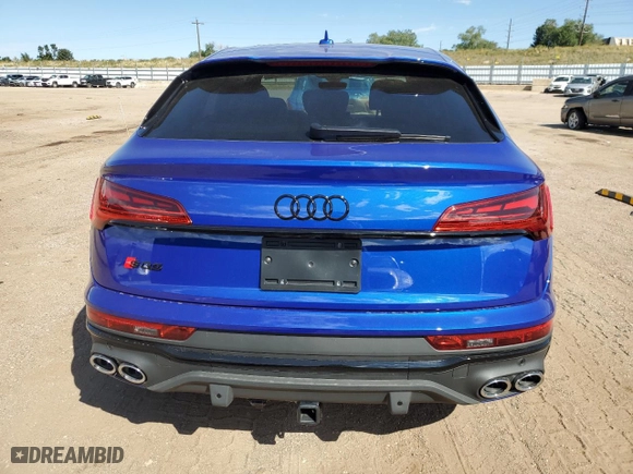 2024 Audi SQ5 Sportback Premium Plus with VIN WA124AFY2R2088187, listed as a Copart auction lot 73215564 with 106 mi miles and Salvage Title. Bid and sale history available at carsss.com. Image 6.