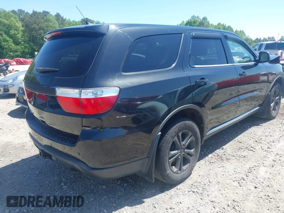 2013 Dodge Durango SXT with VIN 1C4RDJAG8DC617759, listed as a IAAI auction lot 42113300 with 185,152 mi miles and . Bid and sale history available at DreamBid. Image 4.