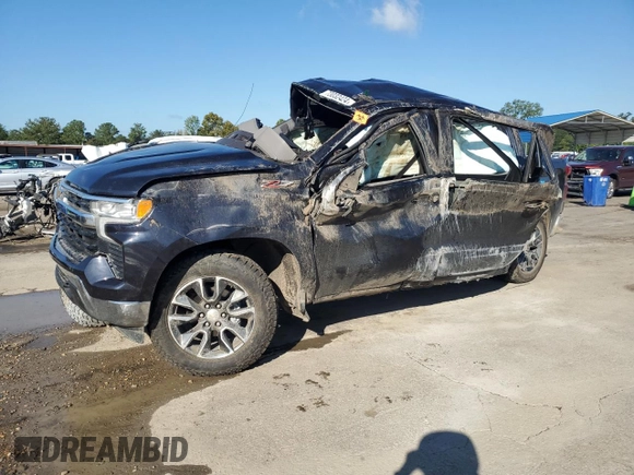 2022 Chevrolet Silverado 1500 LT with VIN 1GCUDDED7NZ562263, listed as a Copart auction lot 73032424 with Not Provided miles and Salvage Title. Bid and sale history available at DreamBid. Image 1.