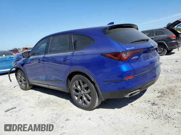 2023 Acura MDX w/A-Spec Package with VIN 5J8YE1H05PL012993, listed as a Copart auction lot 48741905 with 25,583 mi miles and Salvage Title. Bid and sale history available at carsss.com. Image 2.