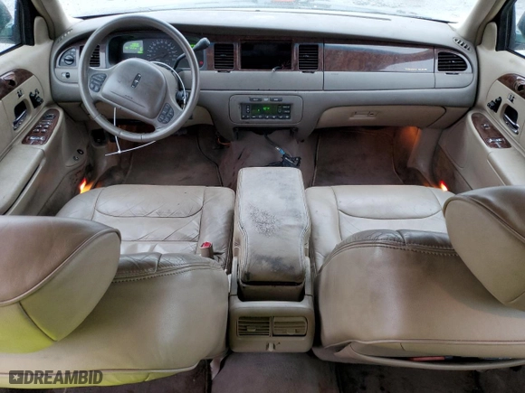 1999 Lincoln Town Car Signature with VIN 1LNHM82W7XY695169, listed as a Copart auction lot 43247095 with 155,714 mi miles and Salvage Title. Bid and sale history available at carsss.com. Image 8.