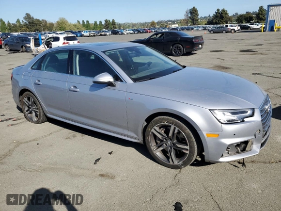 2017 Audi A4 Premium Plus with VIN WAUENAF48HN009340, listed as a Copart auction lot 54080165 with 120,977 mi miles and Salvage title. Bid and sale history available at DreamBid. Image 4.