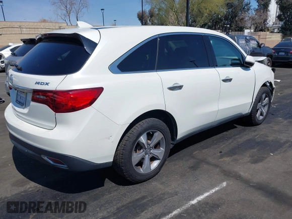 2016 Acura MDX with VIN 5FRYD3H24GB003007, listed as a IAAI auction lot 41848037 with 101,400 mi miles and . Bid and sale history available at DreamBid. Image 4.