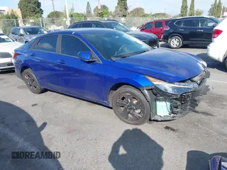 2023 Hyundai Elantra Blue z VIN KMHLM4AJ4PU082409, wystawiony jako IAAI lot #41504782 z przebiegiem 18 230 mil mil oraz . Historia ofert i sprzedaży dostępna na DreamBid. Obrazek 1.