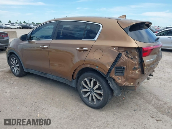 2017 Kia Sportage EX with VIN KNDPN3ACXH7106176, listed as a IAAI auction lot 42324562 with 94,257 mi miles and . Bid and sale history available at DreamBid. Image 3.