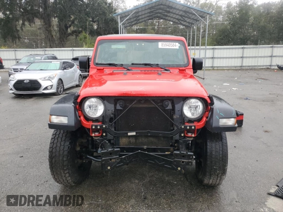 2021 Jeep Wrangler Sport with VIN 1C4GJXAG8MW788027, listed as a Copart auction lot 85940584 with 42,401 mi miles and Salvage Title. Bid and sale history available at DreamBid. Image 5.