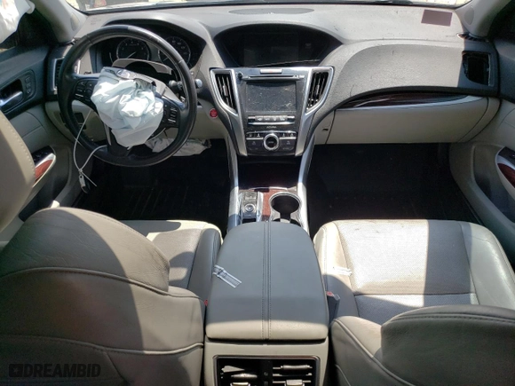 2015 Acura TLX V6 Tech with VIN 19UUB3F50FA010323, listed as a Copart auction lot 62652324 with 138,050 mi miles and Salvage Title. Bid and sale history available at carsss.com. Image 8.