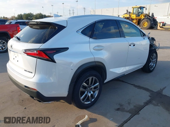 2015 Lexus NX 200t with VIN JTJYARBZ4F2017376, listed as a IAAI auction lot 41058612 with 55,471 mi miles. Bid and sale history available at carsss.com. Image 4.