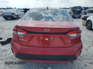 2020 Toyota Corolla LE with VIN 5YFEPRAE4LP052502, listed as a Copart auction lot 53277635 with 36,132 mi miles and Non Repairable. Bid and sale history available at DreamBid. Image 6.