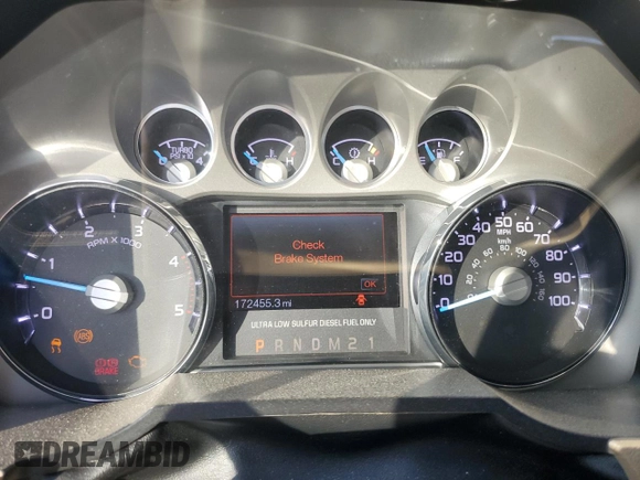 2014 Ford F-250 XL with VIN 1FT7W2BT7EEA08526, listed as a Copart auction lot 60975115 with 172,455 mi miles and Salvage title. Bid and sale history available at DreamBid. Image 9.