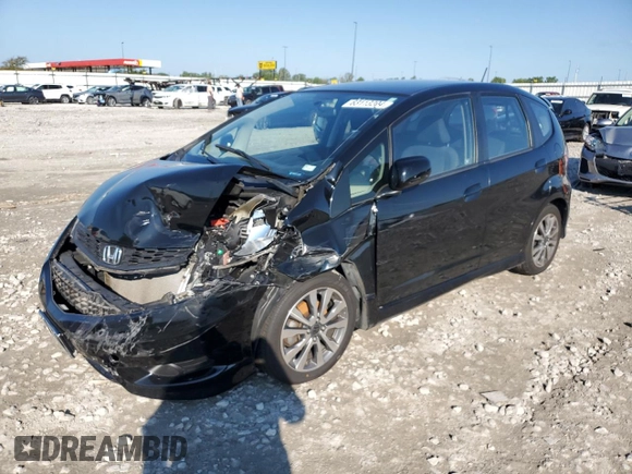 2012 Honda Fit Sport with VIN JHMGE8H52CS003715, listed as a Copart auction lot 63113204 with 79,744 mi miles and Salvage Title. Bid and sale history available at carsss.com. Image 1.