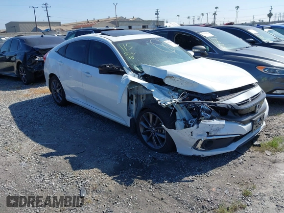 2020 Honda Civic EX-L with VIN 19XFC1F70LE203137, listed as a IAAI auction lot 42028424 with 87,011 mi miles and . Bid and sale history available at DreamBid. Image 1.