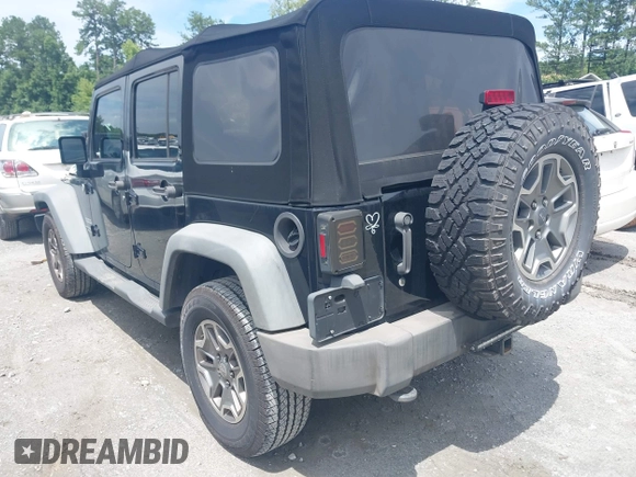 2012 Jeep Wrangler Unlimited Sport with VIN 1C4BJWDG0CL233718, listed as a IAAI auction lot 42551935 with 227,693 mi miles and . Bid and sale history available at DreamBid. Image 3.