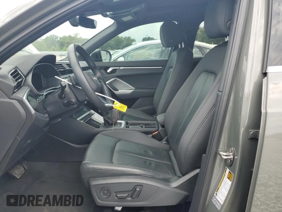 2021 Audi Q3 S line Premium with VIN WA1DECF39M1072069, listed as a Copart auction lot 56298265 with 35,763 mi miles and Salvage title. Bid and sale history available at DreamBid. Image 7.