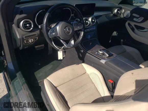 2022 Mercedes-Benz C 300 with VIN W1KWJ8DB7NG113854, listed as a Copart auction lot 47461385 with 45,141 mi miles and Salvage Title. Bid and sale history available at DreamBid. Image 8.