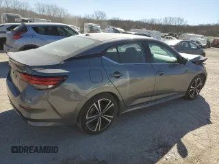 2022 Nissan Sentra SR with VIN 3N1AB8DVXNY287785, listed as a Copart auction lot 46651685 with 54,814 mi miles and Salvage Title. Bid and sale history available at carsss.com. Image 3.