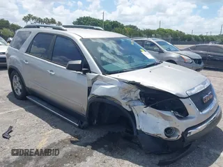 2008 GMC Acadia SLE1 z VIN 1GKER137X8J291305, wystawiony jako IAAI lot #42172838 z przebiegiem 81 609 mil mil oraz . Historia ofert i sprzedaży dostępna na DreamBid. Obrazek 1.