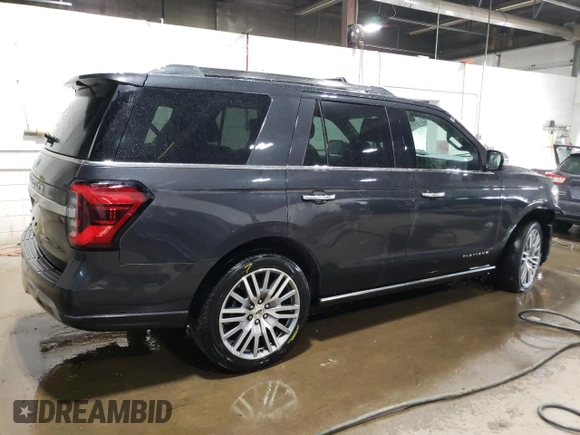 2022 Ford Expedition Platinum with VIN 1FMJU1MTXNEA47383, listed as a Copart auction lot 87005364 with 28,696 mi miles and Salvage title. Bid and sale history available at DreamBid. Image 3.