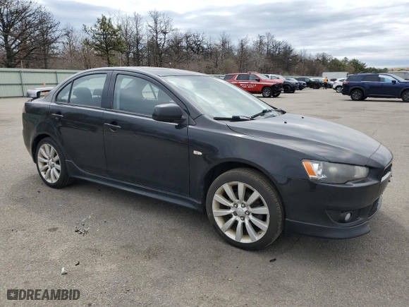 2010 Mitsubishi Lancer GTS with VIN JA32U8FW5AU001242, listed as a Copart auction lot 53711375 with 160,623 mi miles and Salvage Title. Bid and sale history available at carsss.com. Image 4.