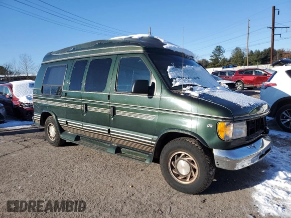 2000 Ford Econoline Cargo with VIN 1FDRE14W9YHA92344, listed as a Copart auction lot 83749374 with 164,823 mi miles and Salvage Title. Bid and sale history available at DreamBid. Image 4.
