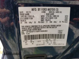 2015 Ford F-150 XL with VIN 1FTEW1CG2FFA50083, listed as a Copart auction lot 64018233 with 98,108 mi miles and Salvage Title. Bid and sale history available at carsss.com. Image 14.