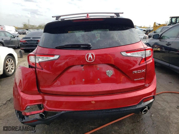2020 Acura RDX w/Advance Pkg with VIN 5J8TC2H71LL017797, listed as a Copart auction lot 78652864 with 43,511 mi miles and Salvage Title. Bid and sale history available at carsss.com. Image 6.