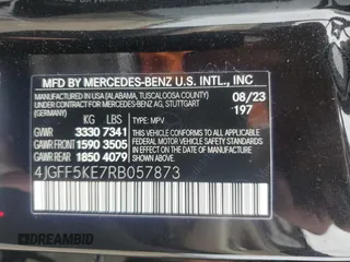 2024 Mercedes-Benz GLS 450 with VIN 4JGFF5KE7RB057873, listed as a Copart auction lot 68994884 with 18,749 mi miles and Salvage Title. Bid and sale history available at DreamBid. Image 13.