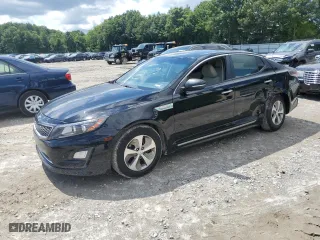 2014 Kia Optima Hybrid LX with VIN KNAGM4AD6E5067687, listed as a Copart auction lot 66573894 with 221,207 mi miles and Clean Title. Bid and sale history available at carsss.com. Image 1.