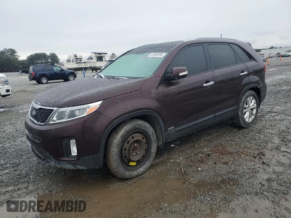 2014 Kia Sorento EX with VIN 5XYKUDA79EG541100, listed as a Copart auction lot 45590295 with 150,202 mi miles and Salvage Title. Bid and sale history available at carsss.com. Image 1.