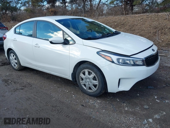 2017 Kia Forte LX with VIN 3KPFK4A77HE057175, listed as a IAAI auction lot 41232874 with 53,479 mi miles. Bid and sale history available at carsss.com. Image 1.
