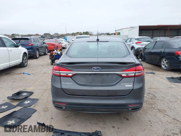 2017 Ford Fusion Titanium with VIN 3FA6P0K93HR416160, listed as a IAAI auction lot 41636451 with 100,383 mi miles. Bid and sale history available at carsss.com. Image 16.