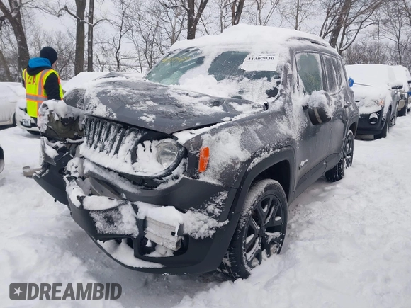 2017 Jeep Renegade Latitude with VIN ZACCJBBB7HPE68351, listed as a IAAI auction lot 41307930 with 129,422 mi miles. Bid and sale history available at carsss.com. Image 6.