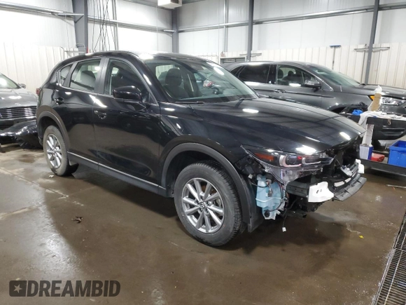 2023 Mazda CX-5 2.5 S with VIN JM3KFBAMXP0228593, listed as a Copart auction lot 42016515 with 22,371 mi miles and Salvage Title. Bid and sale history available at carsss.com. Image 4.