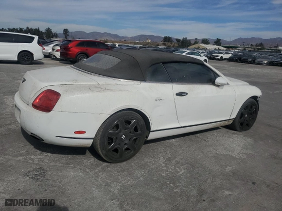 2007 Bentley Continental GT with VIN SCBDR33WX7C045788, listed as a Copart auction lot 78049374 with NaN miles and Salvage Title. Bid and sale history available at carsss.com. Image 3.