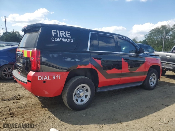 2017 Chevrolet Tahoe Commercial with VIN 1GNSKFEC8HR357661, listed as a Copart auction lot 73394694 with 53,839 mi miles and Salvage Title. Bid and sale history available at carsss.com. Image 3.