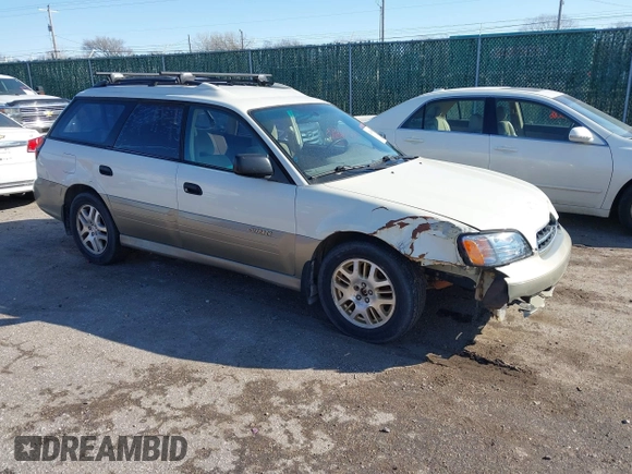 2002 Subaru Legacy Outback with VIN 4S3BH665227635450, listed as a IAAI auction lot 41398593 with 222,133 mi miles and . Bid and sale history available at DreamBid. Image 1.