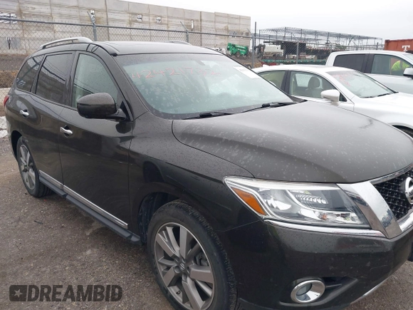 2015 Nissan Pathfinder Platinum z VIN 5N1AR2MM7FC622794, wystawiony jako IAAI lot #42421732 z przebiegiem 91 197 mil mil oraz . Historia ofert i sprzedaży dostępna na DreamBid. Obrazek 6.