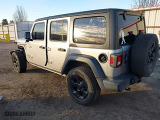 2018 Jeep Wrangler Unlimited Sport S with VIN 1C4HJXDG1JW183052, listed as a IAAI auction lot 41372557 with 56,076 mi miles. Bid and sale history available at carsss.com. Image 3.