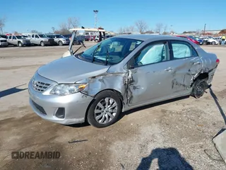 2013 Toyota Corolla L with VIN 2T1BU4EEXDC089189, listed as a IAAI auction lot 41818437 with 143,706 mi miles and . Bid and sale history available at DreamBid. Image 2.