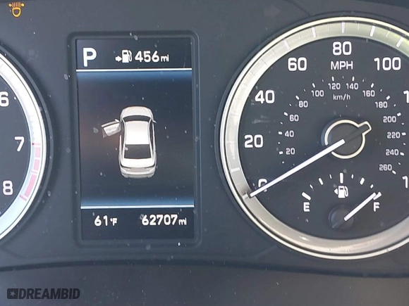 2018 Hyundai Sonata Limited with VIN 5NPE34AF6JH706868, listed as a IAAI auction lot 41440599 with 62,707 mi miles. Bid and sale history available at carsss.com. Image 15.