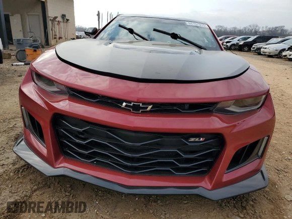2018 Chevrolet Camaro ZL1 with VIN 1G1FJ1R60J0149068, listed as a Copart auction lot 44157975 with 60,385 mi miles and Salvage Title. Bid and sale history available at DreamBid. Image 5.