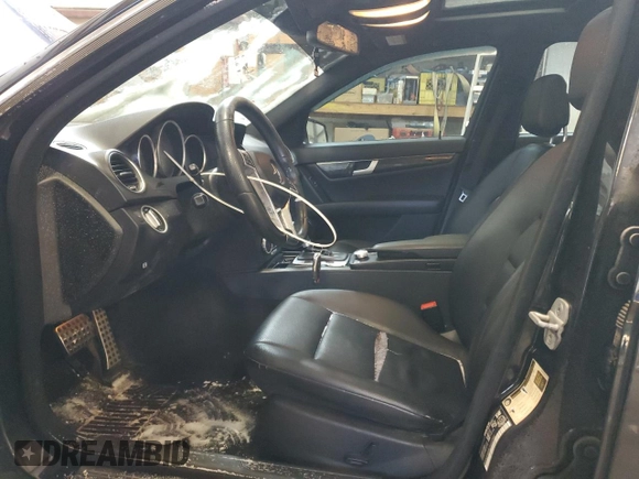 2012 Mercedes-Benz C 300 Sport with VIN WDDGF8BB8CA607942, listed as a Copart auction lot 45365505 with 250,147 mi miles and Salvage title. Bid and sale history available at DreamBid. Image 7.