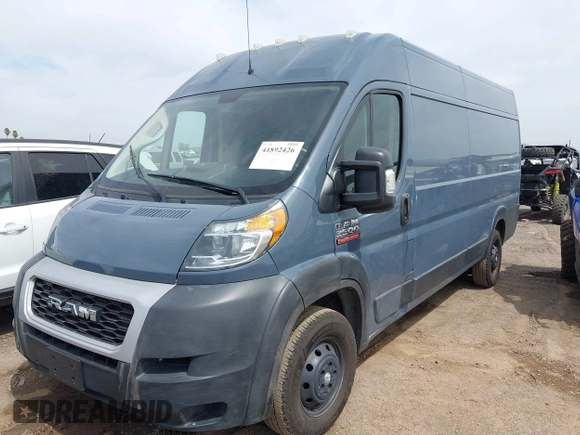 2020 Ram ProMaster Cargo with VIN 3C6URVJGXLE108421, listed as a IAAI auction lot 41892426 with 133,169 mi miles. Bid and sale history available at carsss.com. Image 17.