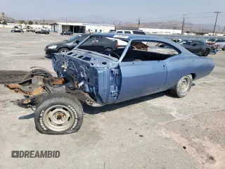 1967 Chevrolet Impala с VIN 168877J149719, выставлен на аукционе Copart как лот 71652484 с пробегом 38 801 миль миль и Списание • Salvage title. История ставок и продаж доступна на DreamBid. Изображение 1.