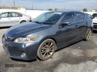 2011 Lexus CT 200h with VIN JTHKD5BH5B2035541, listed as a Copart auction lot 48056285 with 183,624 mi miles and Salvage Title. Bid and sale history available at carsss.com. Image 1.