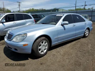 2000 Mercedes-Benz S with VIN WDBNG70J7YA056119, listed as a Copart auction lot 55221685 with 145,376 mi miles and Clean Title. Bid and sale history available at carsss.com. Image 1.